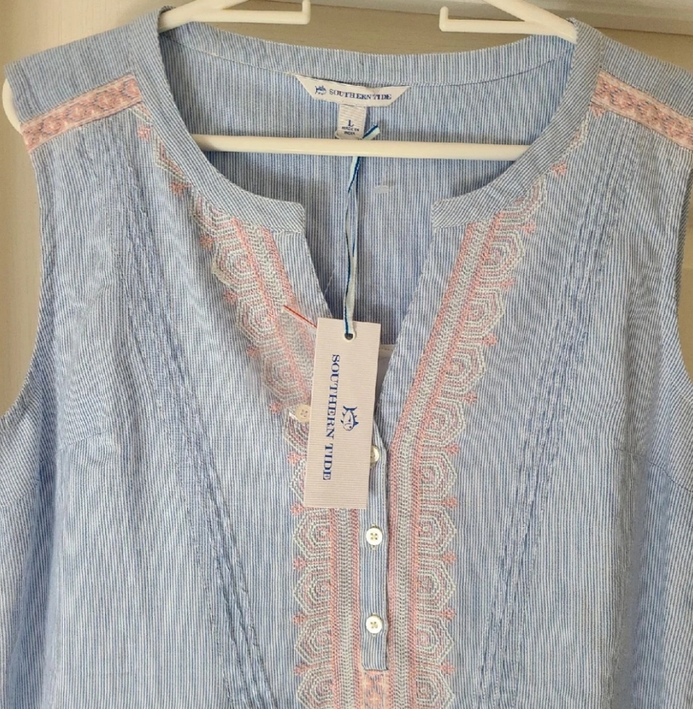 New! Southern Tide Michelle embroidery dress - Picture 4 of 10